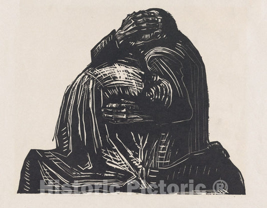 Art Print : Käthe Kollwitz - The Elders : Vintage Wall Art