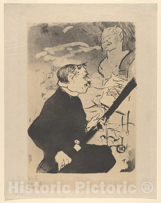 Art Print : Henri de Toulouse-Lautrec - for You! (from Les Vieilles Histoires) : Vintage Wall Art