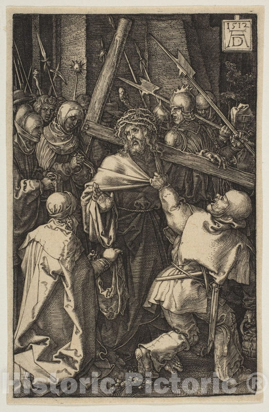 Art Print : Albrecht Dürer - Christ Carrying The Cross, from The Passion 1 : Vintage Wall Art