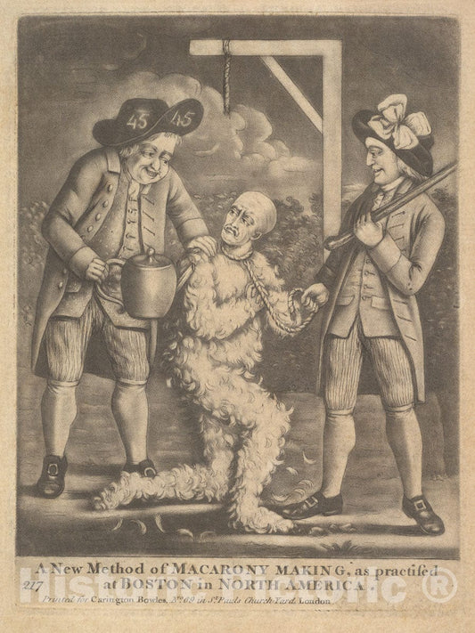 Art Print : Carington Bowles I - A New Method of Maracrony Making as Practised at Boston in North America : Vintage Wall Art