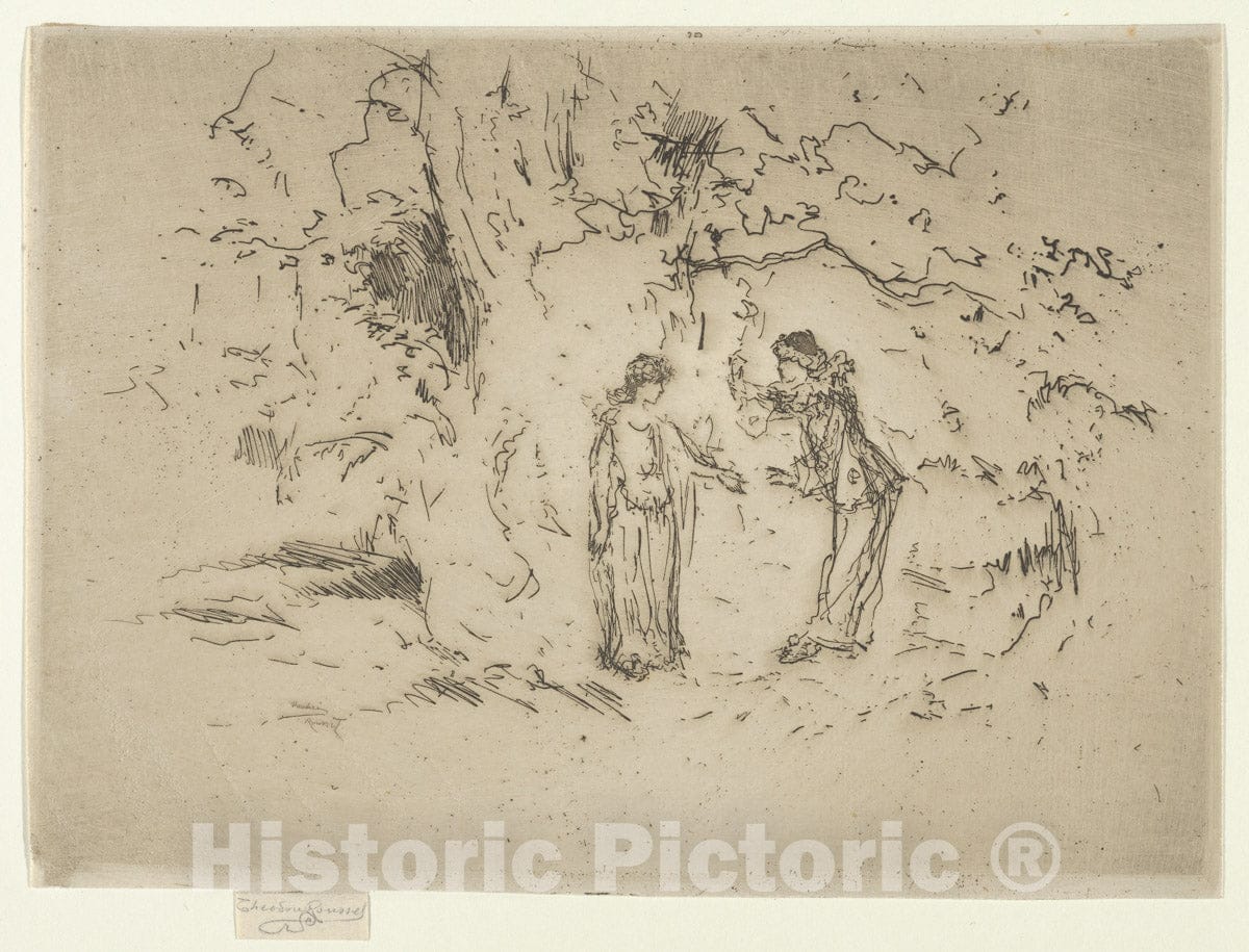 Art Print : Théodore Roussel - The Pastoral Play : Vintage Wall Art