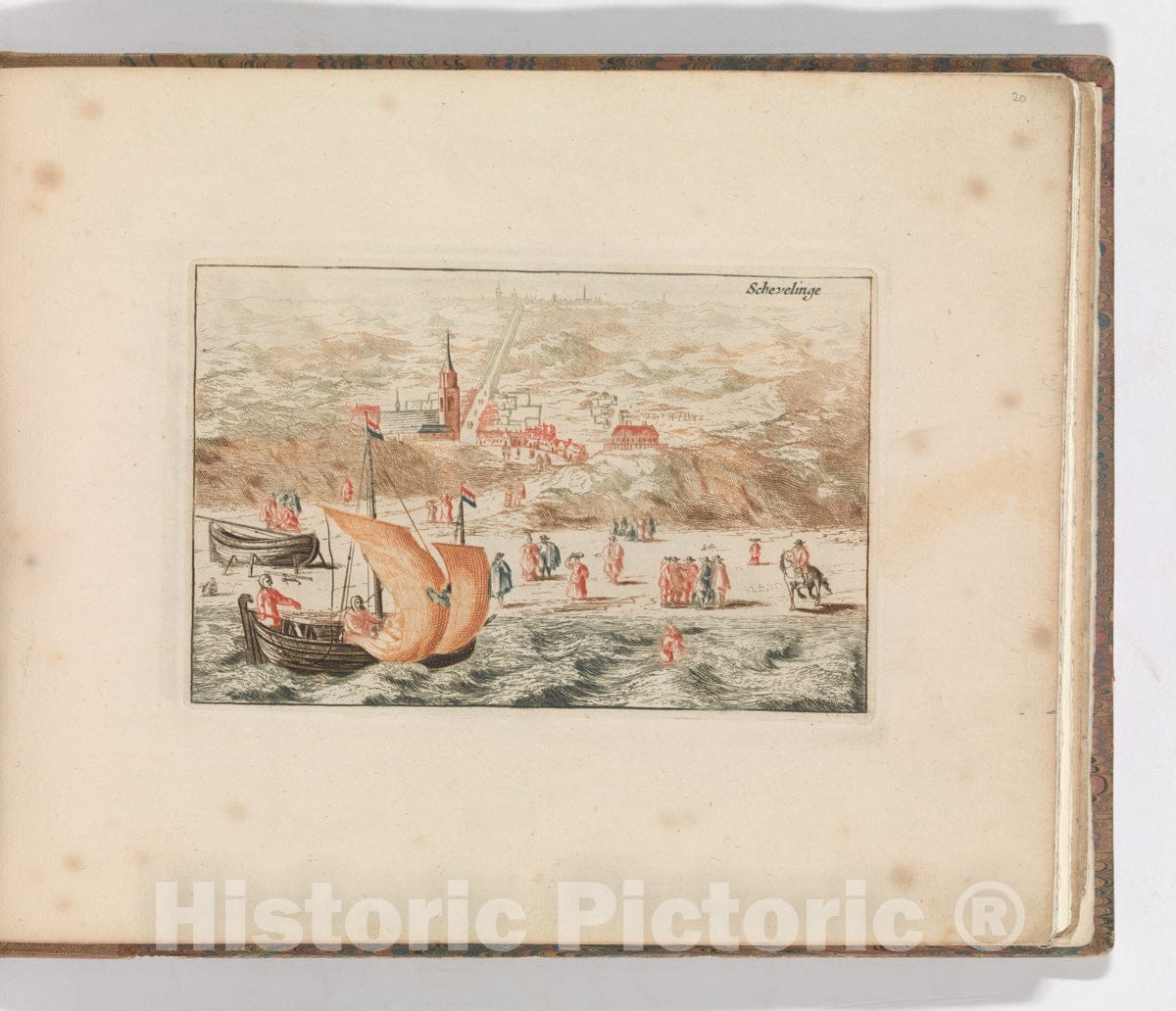 Art Print : Carel Allard - 'Schevelinge', in: Tooneel Der Voornaamste Nederlands Huizen, En Lust Hoven, Naar T Leven Afgebeeld : Vintage Wall Art