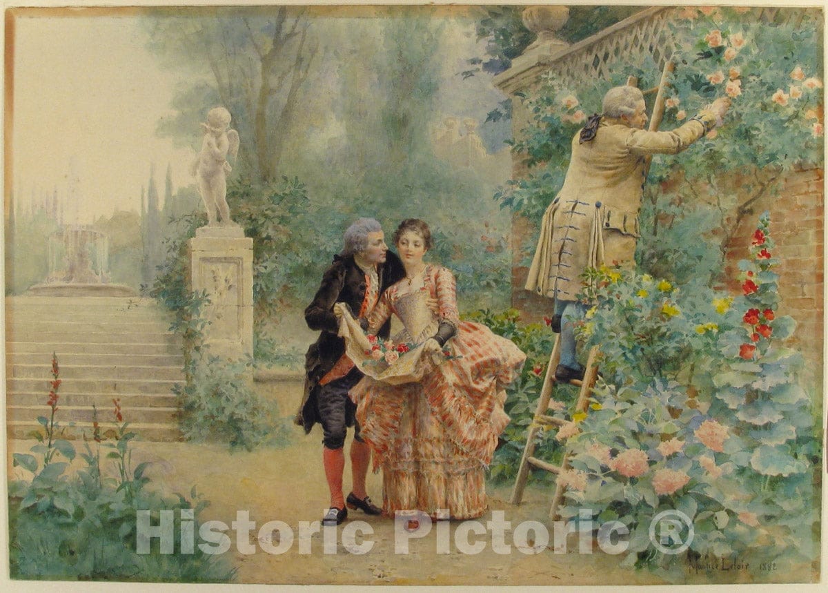 Art Print : Maurice Leloir - Opportunity Makes The Thief : Vintage Wall Art