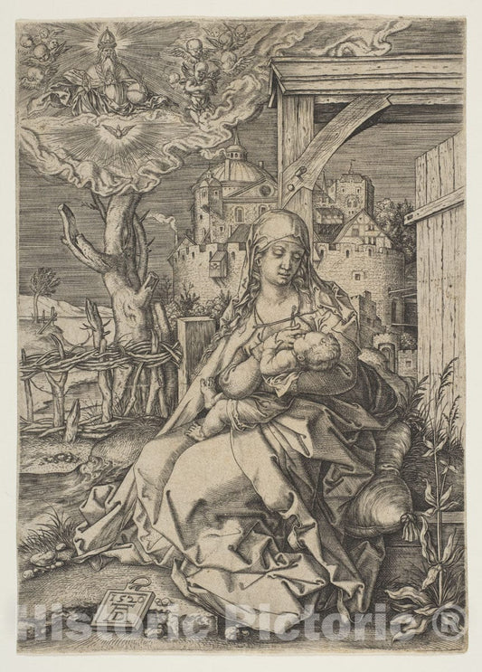 Art Print : Albrecht Dürer - Virgin and Child 2 : Vintage Wall Art