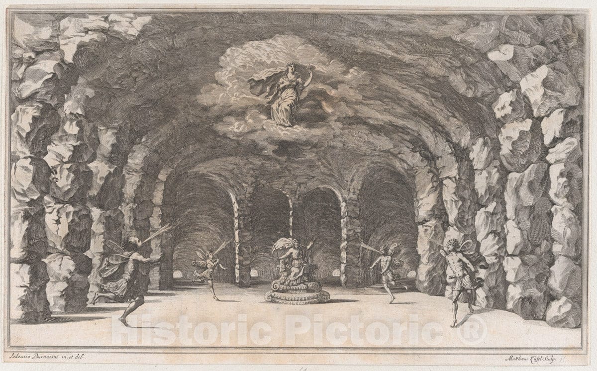 Art Print : Mathäus Küsel - Cavern of Aeolus