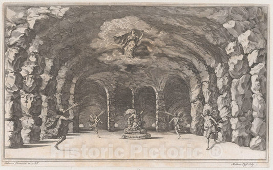 Art Print : Mathäus Küsel - Cavern of Aeolus