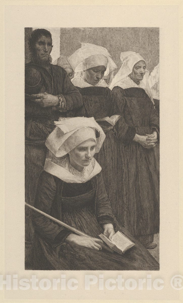 Art Print : Anonymous, French, 19th Century - The Pardon : Vintage Wall Art