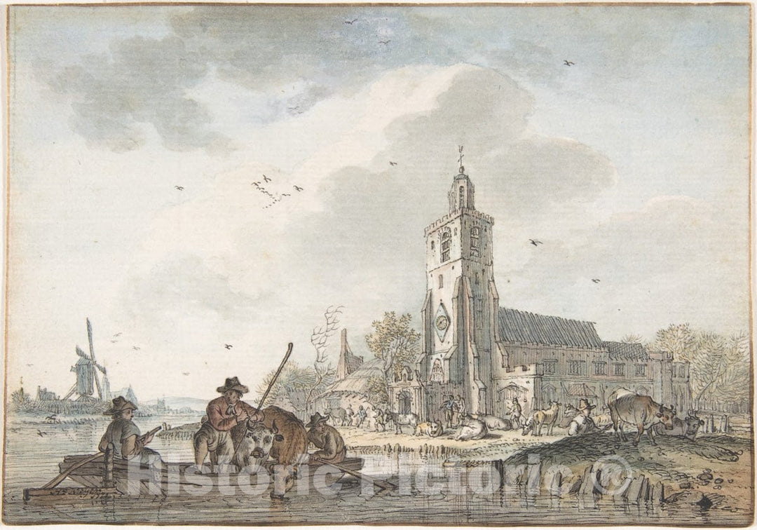 Art Print : Hendrik Meijer - April : Vintage Wall Art