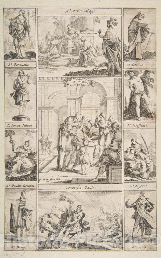 Art Print : Laurent de La Hyre - Circumcision : Vintage Wall Art