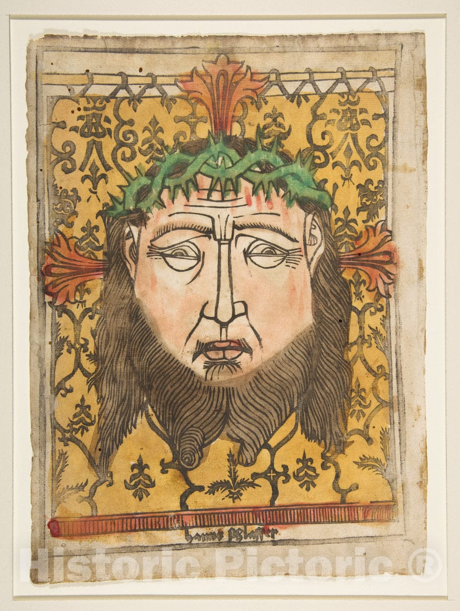Art Print : Hans Schlaffer of ULM - The Sudarium : Vintage Wall Art