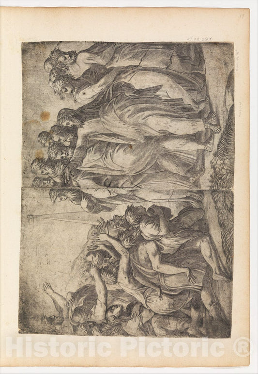 Art Print : Andrea Schiavone (Andrea Meldola) - Christ Healing The Lepers : Vintage Wall Art