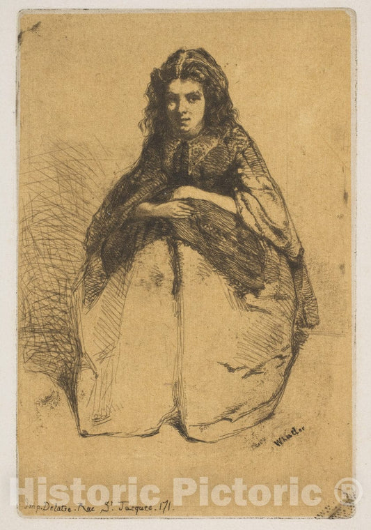 Art Print : James McNeill Whistler - Fumette 1 : Vintage Wall Art