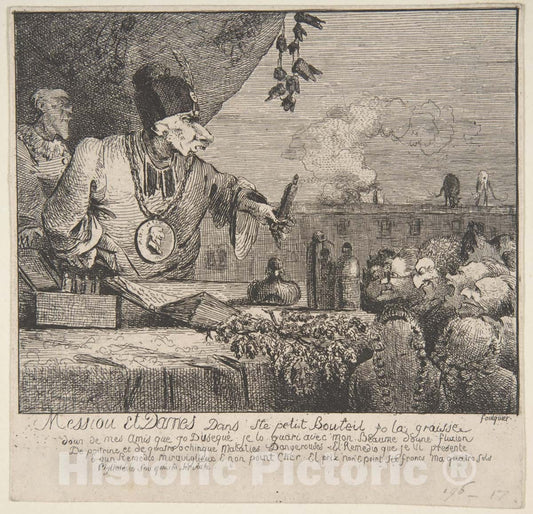 Art Print : Joseph François Foulquier - Ladies and Gentlemen : Vintage Wall Art
