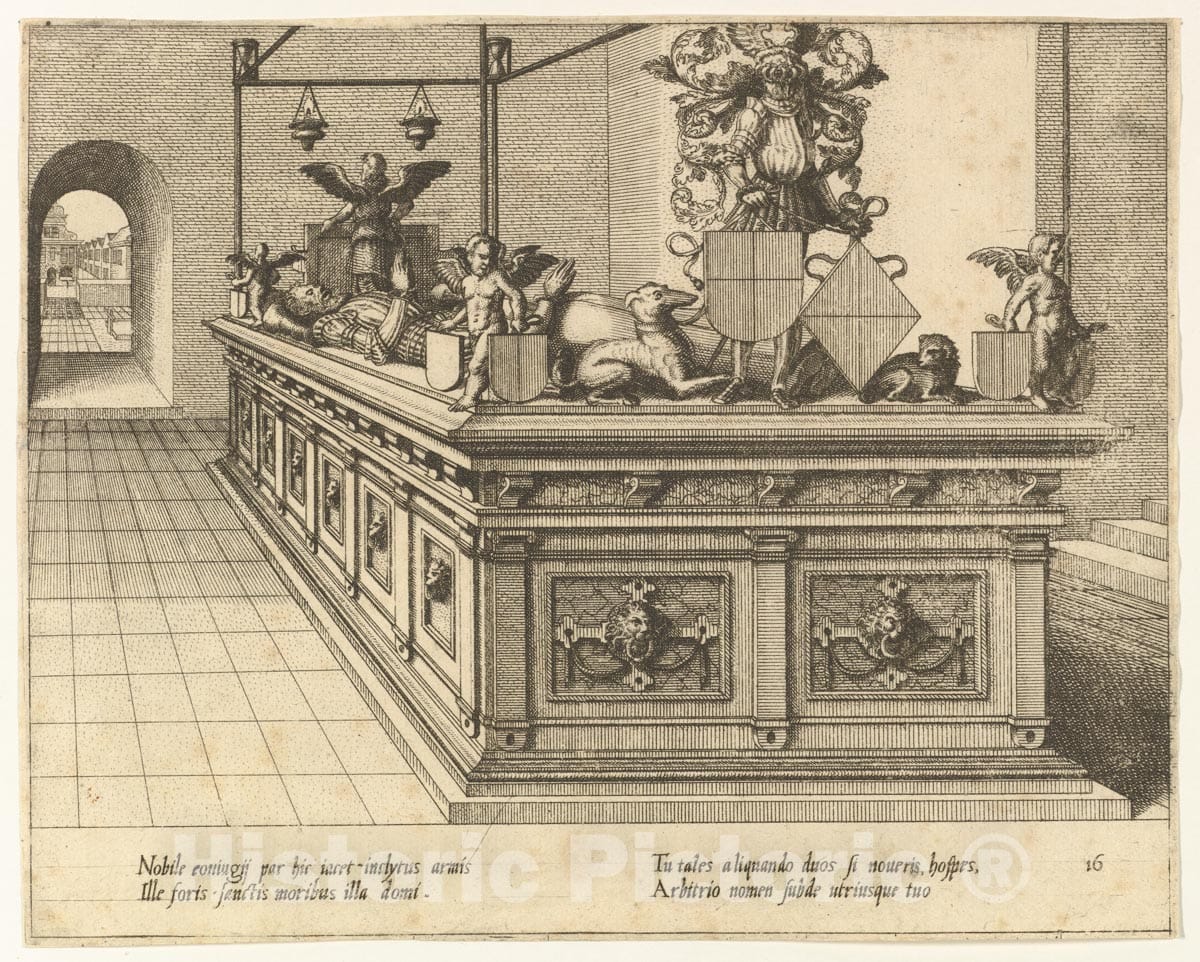 Art Print : Hans Vredeman de Vries - Cœnotaphiorum (16) : Vintage Wall Art