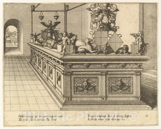 Art Print : Hans Vredeman de Vries - Cœnotaphiorum (16) : Vintage Wall Art