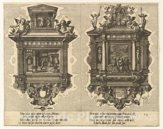 Art Print : Hans Vredeman de Vries - Cœnotaphiorum (25) : Vintage Wall Art