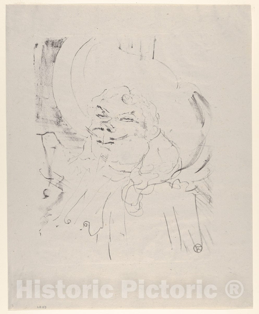 Art Print : Henri de Toulouse-Lautrec - Coquelin Aîné : Vintage Wall Art