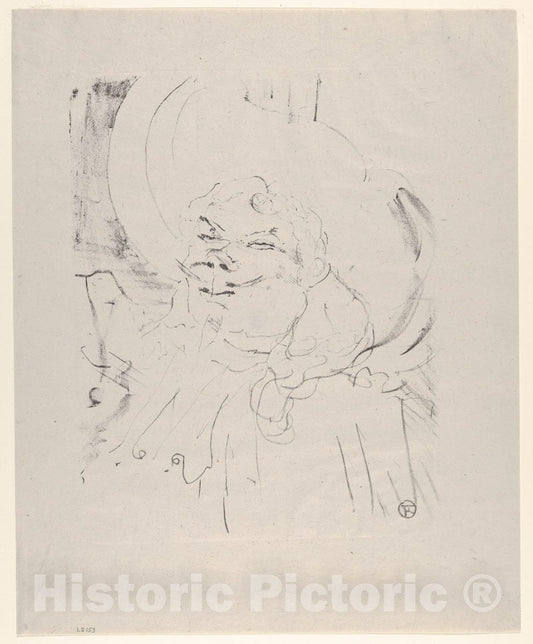 Art Print : Henri de Toulouse-Lautrec - Coquelin Aîné : Vintage Wall Art