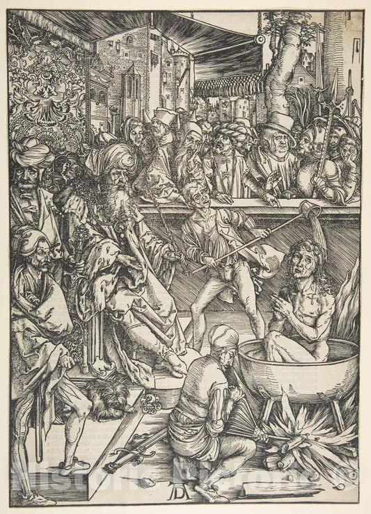 Art Print : Albrecht Dürer - The Martyrdom of Saint John, from The Apocalypse 1 : Vintage Wall Art