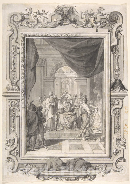 Art Print : Johann Melchior Füssli - A Scene of Judgment : Vintage Wall Art