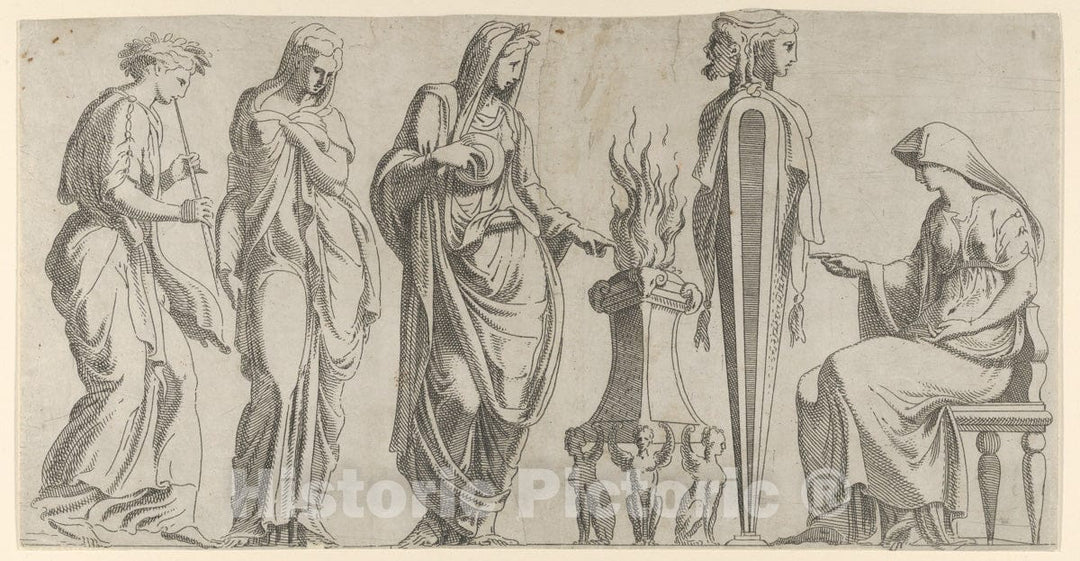 Art Print : Léon Davent - A Sacrifice 2 : Vintage Wall Art