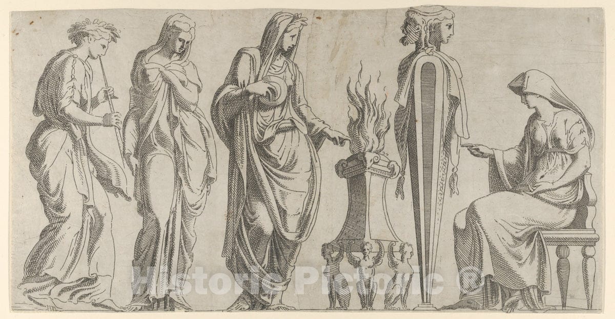 Art Print : Léon Davent - A Sacrifice 2 : Vintage Wall Art