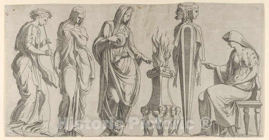 Art Print : Léon Davent - A Sacrifice 2 : Vintage Wall Art
