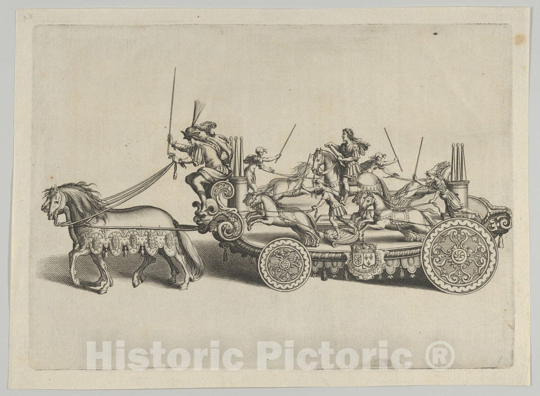 Art Print : Design for a Float - Artist: Pierre Firens I - Created: 1629 : Vintage Wall Art