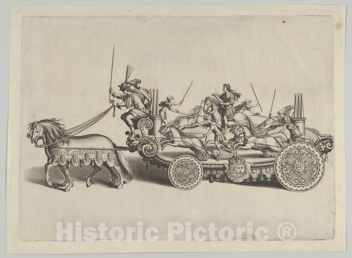 Art Print : Design for a Float - Artist: Pierre Firens I - Created: 1629 : Vintage Wall Art