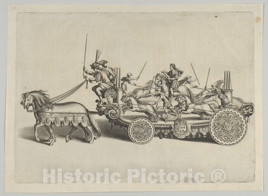 Art Print : Design for a Float - Artist: Pierre Firens I - Created: 1629 : Vintage Wall Art
