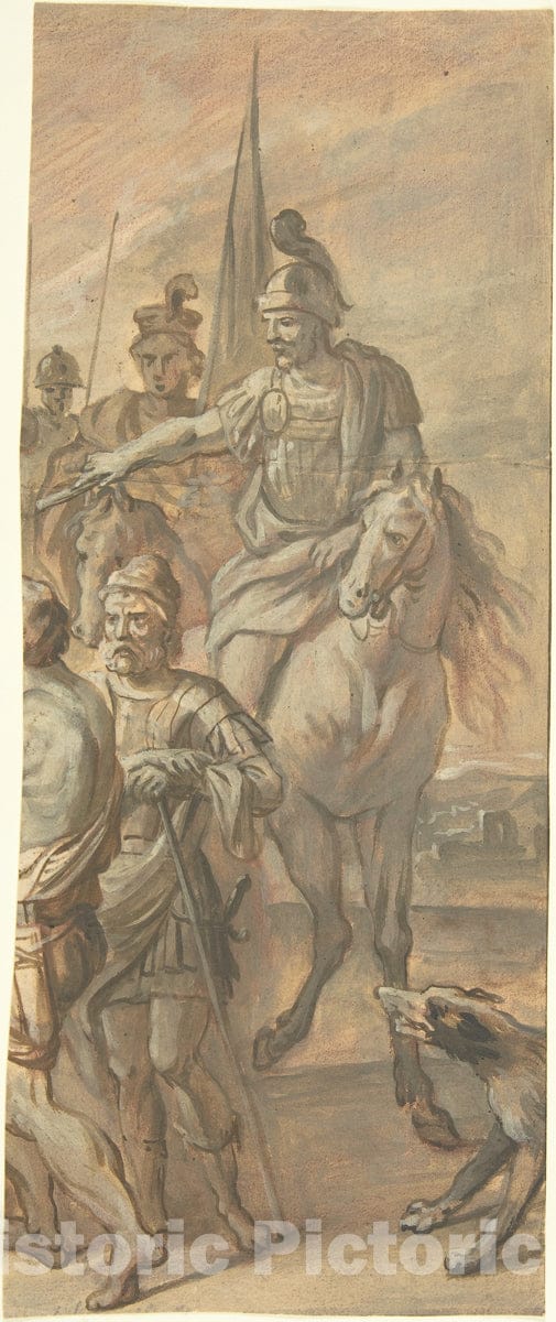 Art Print : Erasmus Quellinus - Scene from The Life of Saint Bartholomew (Fragment) : Vintage Wall Art