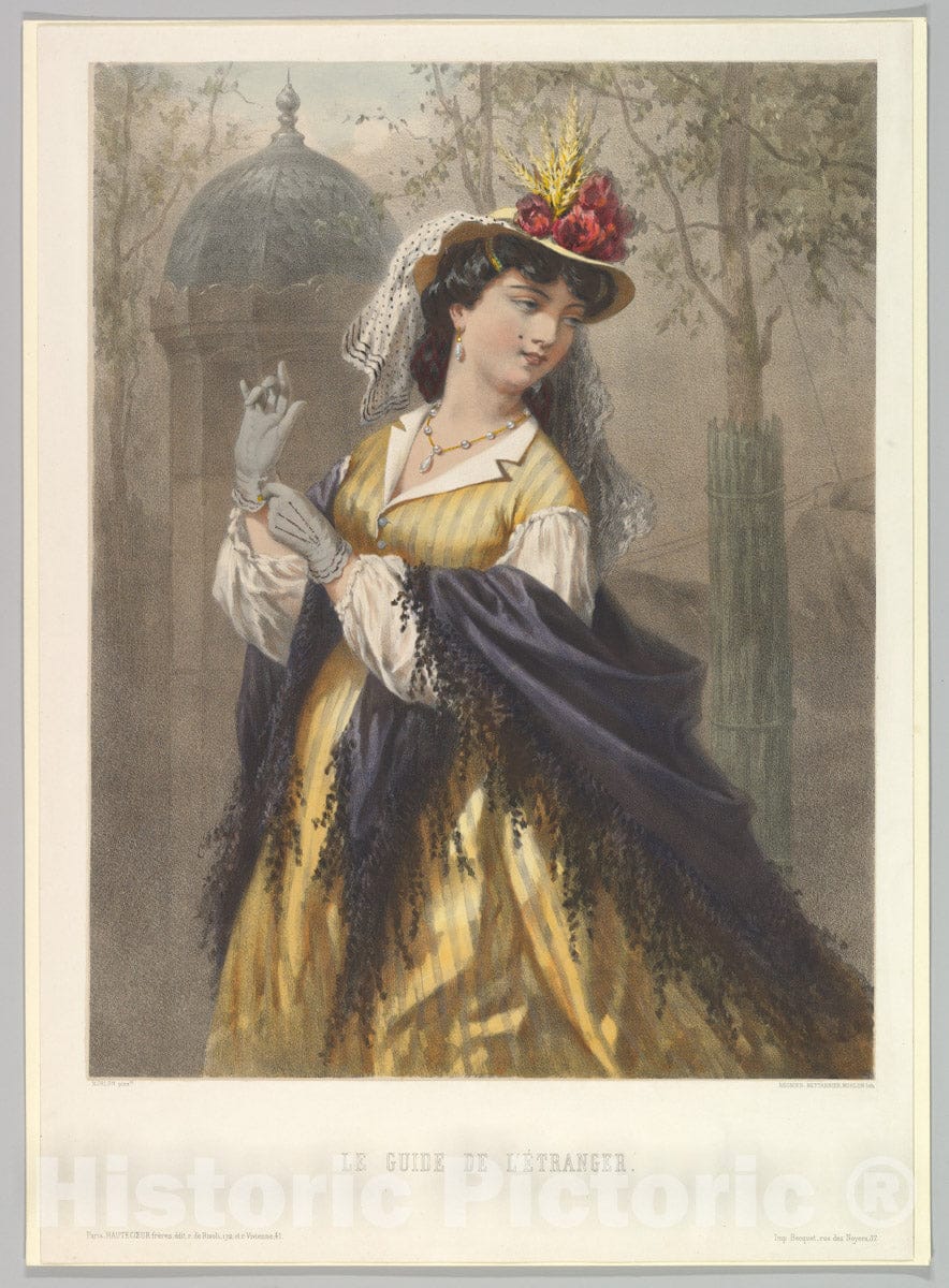 Art Print : Morlon - Le Guide de L'Étranger : Vintage Wall Art
