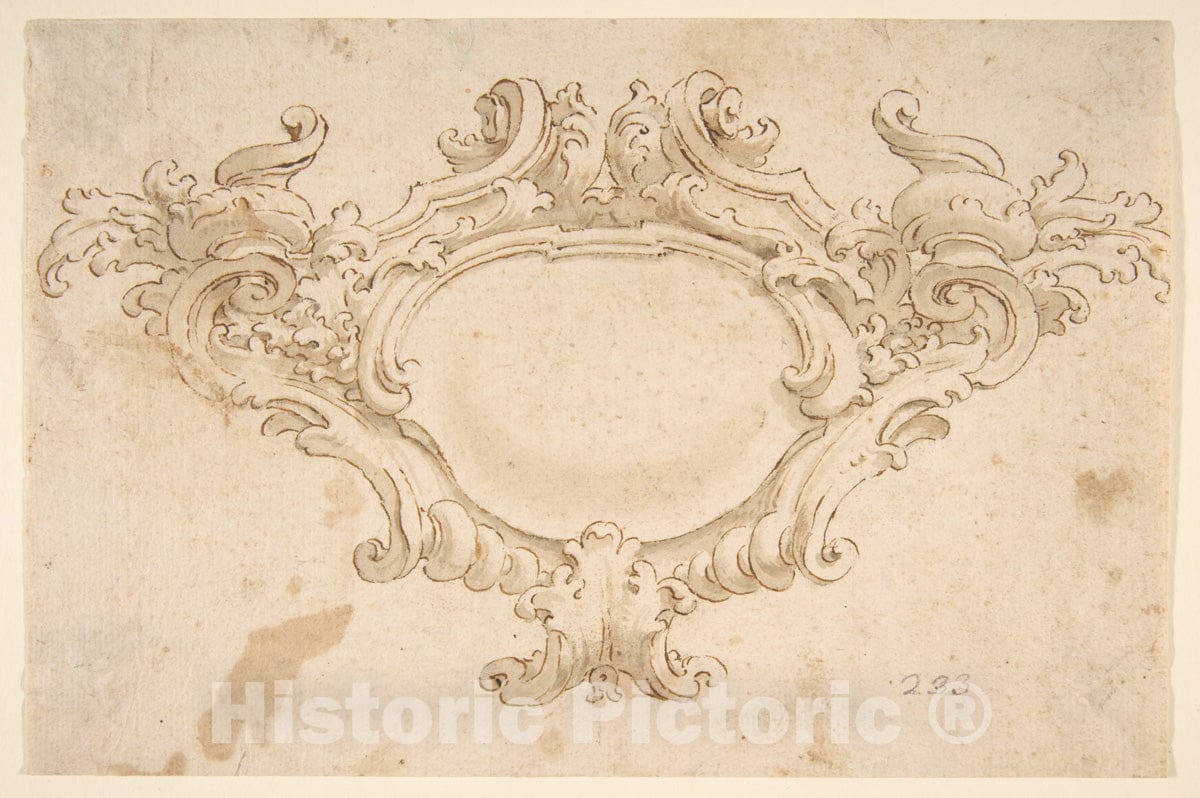 Art Print : Fortunato Tesi - Design for Cartouche : Vintage Wall Art