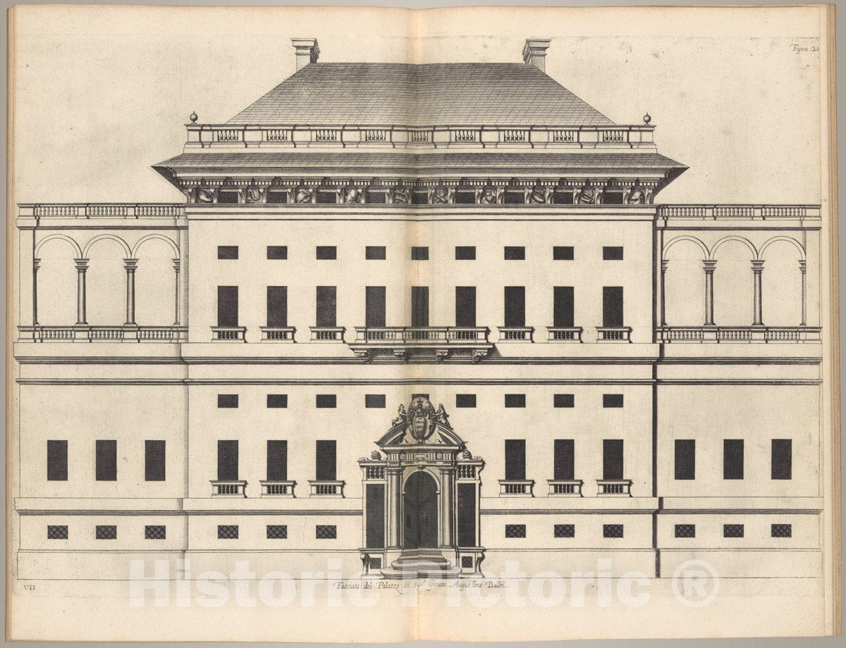 Art Print : Peter Paul Rubens - Palazzi di Genova : Vintage Wall Art