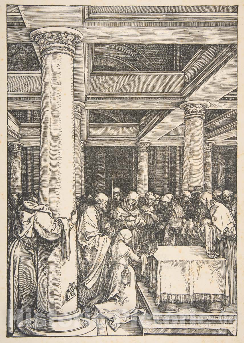 Art Print : Albrecht Dürer - The Presentation in The Temple, from The Life of The Virgin : Vintage Wall Art