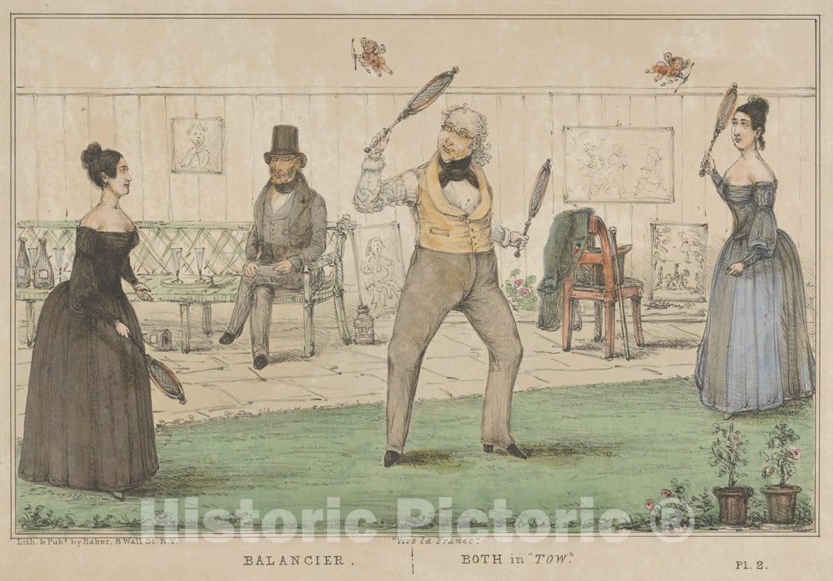 Art Print : Alfred E. Baker - Vive la France, Balancier, Both in Tow 2 : Vintage Wall Art