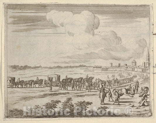 Art Print : Francesco I d'Este Quickly Makes Himself Available at The Request of Pope Urban VIII - Artist: Bartolomeo Fenice (Fenis) - Created: 1659 : Vintage Wall Art