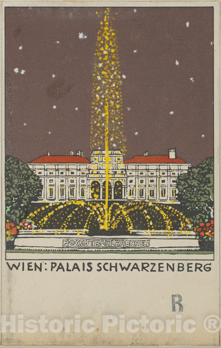 Art Print : Urban Janke - Vienna: Palais Schwarzenberg : Vintage Wall Art