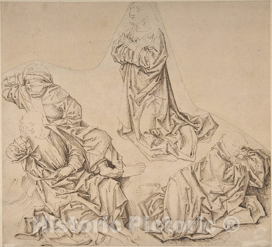 Art Print : German, 16th Century - Christ in Gethsemane : Vintage Wall Art