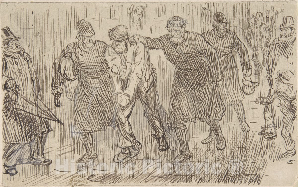 Art Print : Charles Samuel Keene - Happy Thought : Vintage Wall Art