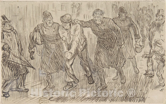 Art Print : Charles Samuel Keene - Happy Thought : Vintage Wall Art