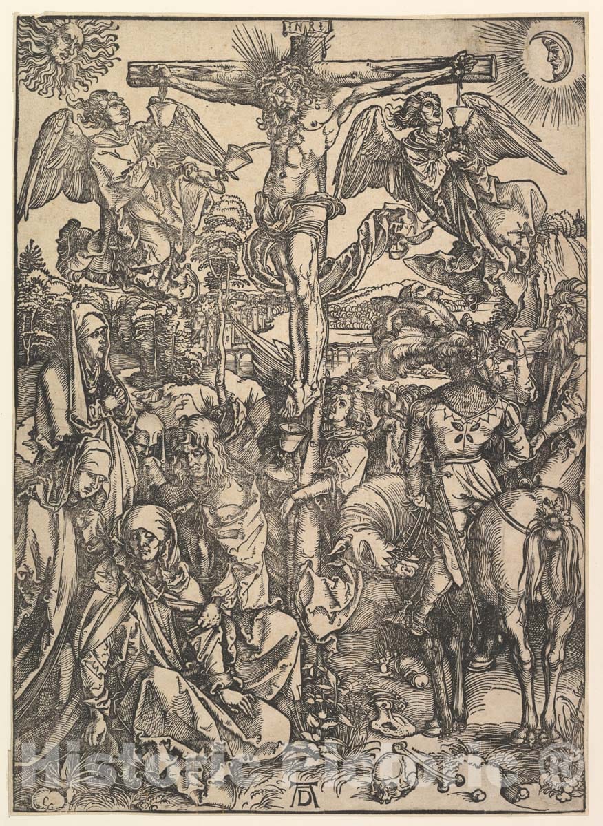 Art Print : Albrecht Dürer - The Crucifixion, from The Large Passion 1 : Vintage Wall Art