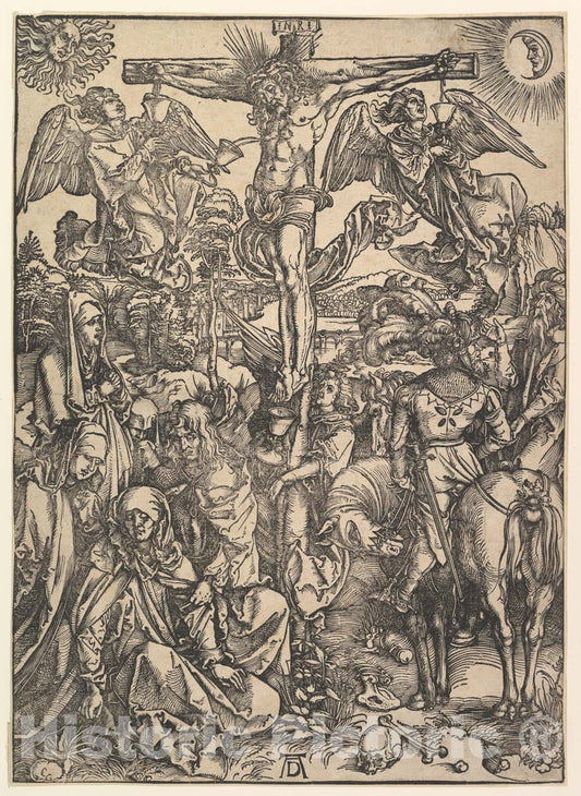 Art Print : Albrecht Dürer - The Crucifixion, from The Large Passion 1 : Vintage Wall Art