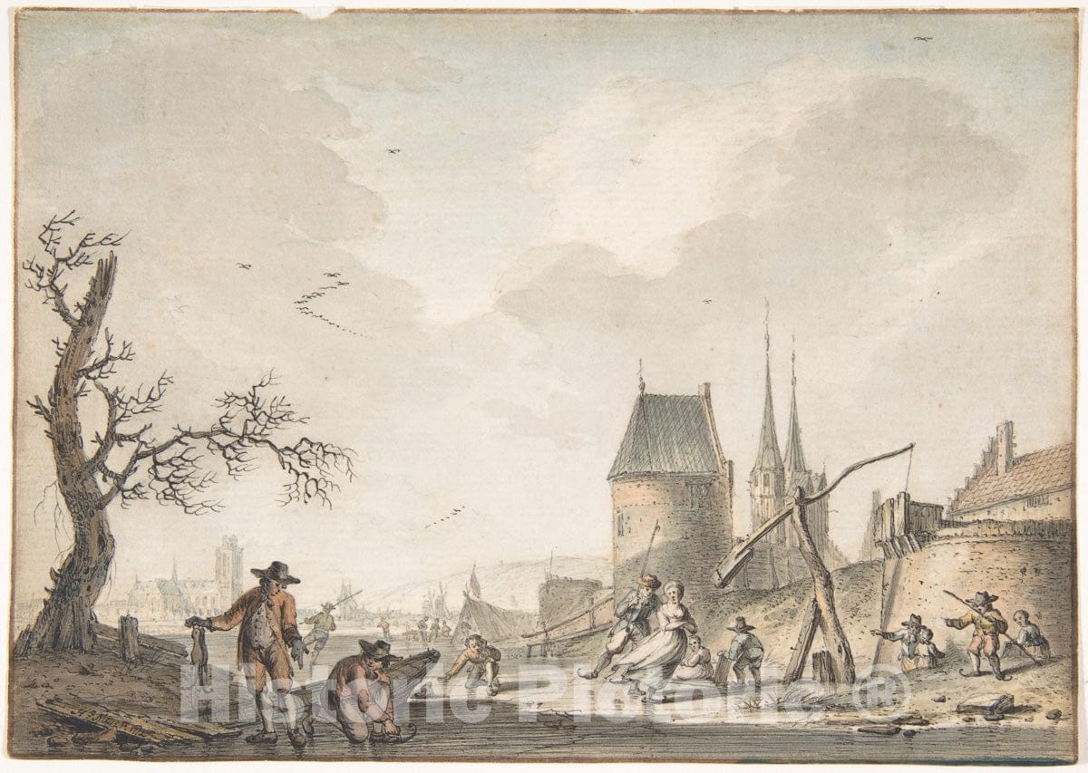 Art Print : Hendrik Meijer - January : Vintage Wall Art