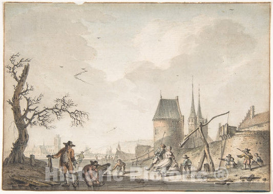 Art Print : Hendrik Meijer - January : Vintage Wall Art