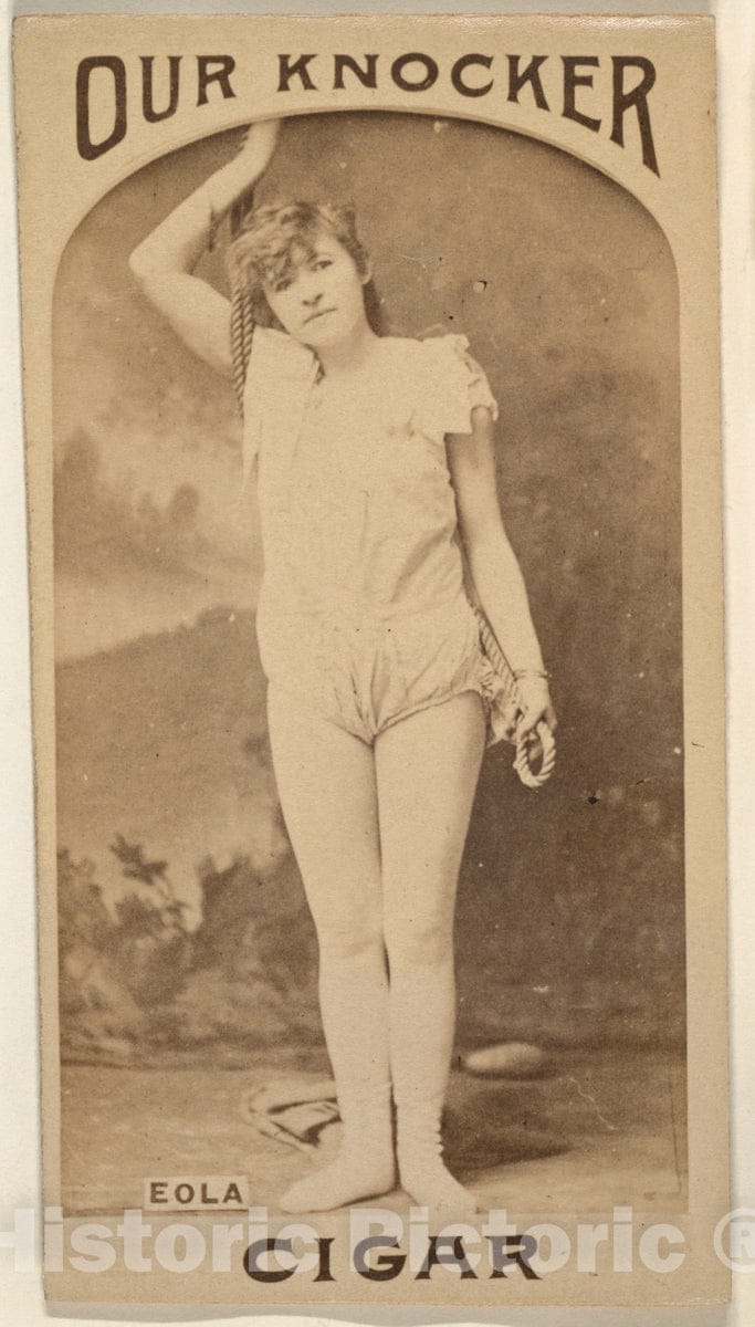 Photo Print : Miss EOLA, from The Actresses Series (N665) Promoting Our Knocker Cigars : Vintage Wall Art
