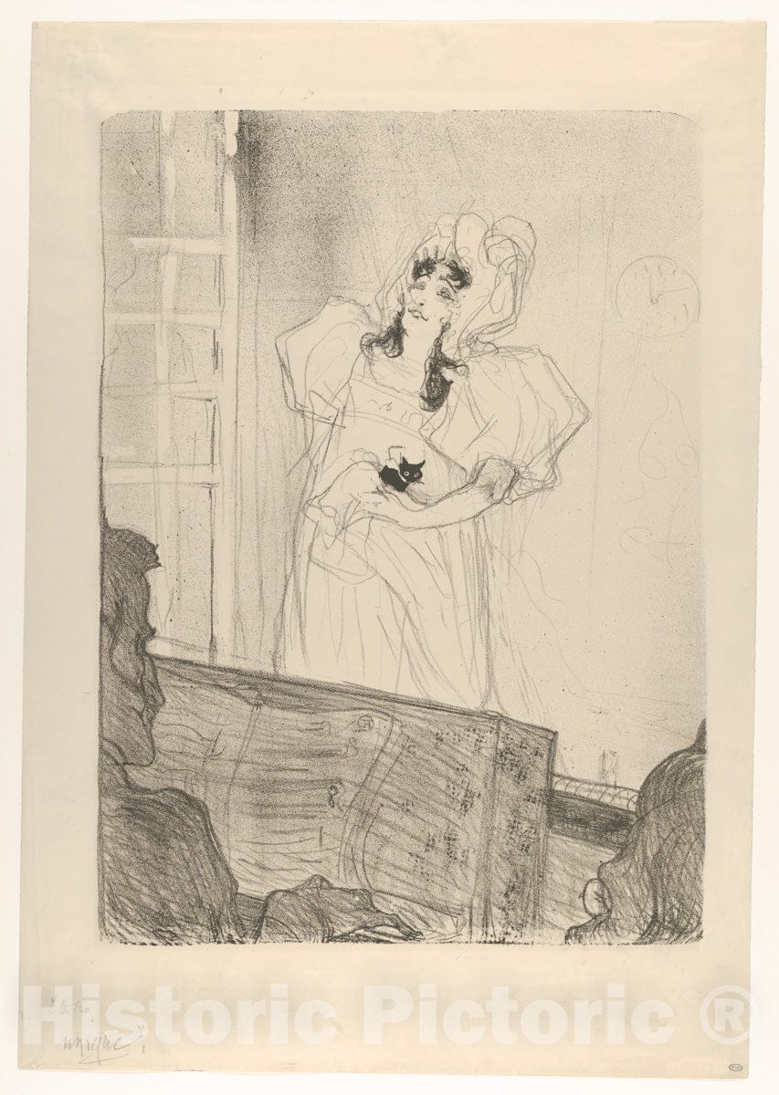 Art Print : Henri de Toulouse-Lautrec - Miss May Belfort (Medium Plate) : Vintage Wall Art
