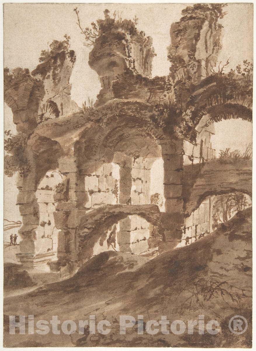 Art Print : Bartholomeus Breenbergh - Colosseum : Vintage Wall Art