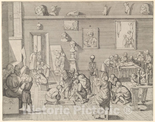 Art Print : Pierfrancesco Alberti - an Academy of Painters : Vintage Wall Art