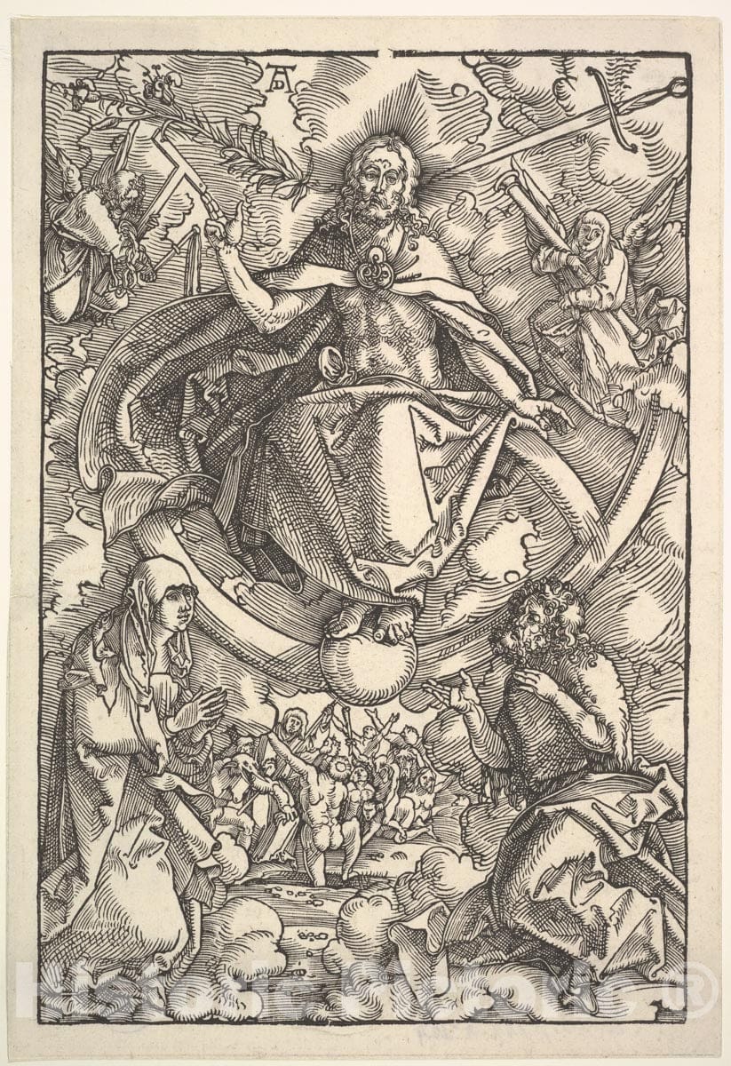 Art Print : Hans Baldung (Called Hans Baldung Grien) - The Last Judgment 1 : Vintage Wall Art